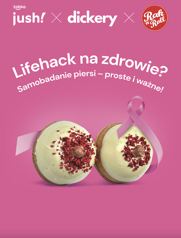 Żabka Jush i Dickery w wyjątkowej współpracy na rzecz profilaktyki raka piersi